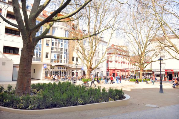 Attraktiver Verweilort am Ende der Augustinerstraße in der Altstadt.