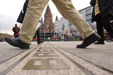 50. Breitengrad auf dem Gutenbergplatz