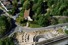 Römisches Bühnentheater von oben