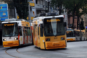 Straßenbahnen der Mainzer Verkehrsgesellschaft © MVG, Volker Oehl