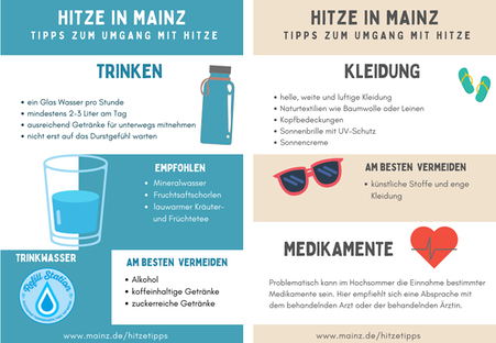 Tipps zum Umgang mit Hitze