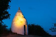 Trullo in Flammen