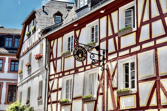 In der Mainzer Altstadt findet man das historische Gebäude des Weinhauses.